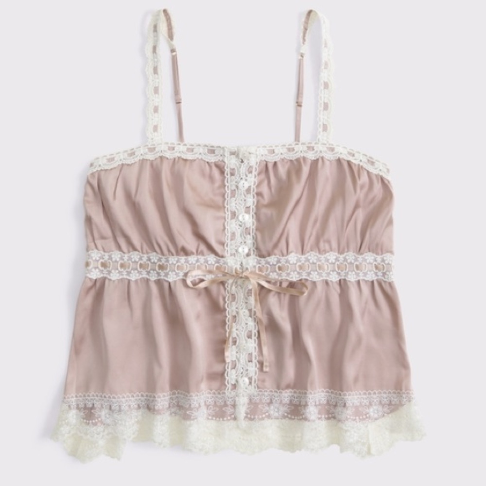 NWT Lace-Trim Cami Tank